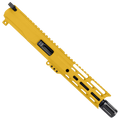 AR9 9mm Pistol Billet Upper Assembly 7" Barrel MLOK Handguard Complete w/ Charging Handle - Cerakote Gold