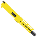 AR9 9mm Pistol Billet Upper Assembly 7" Barrel MLOK Handguard Complete w/ Charging Handle - Cerakote Lemon Zest