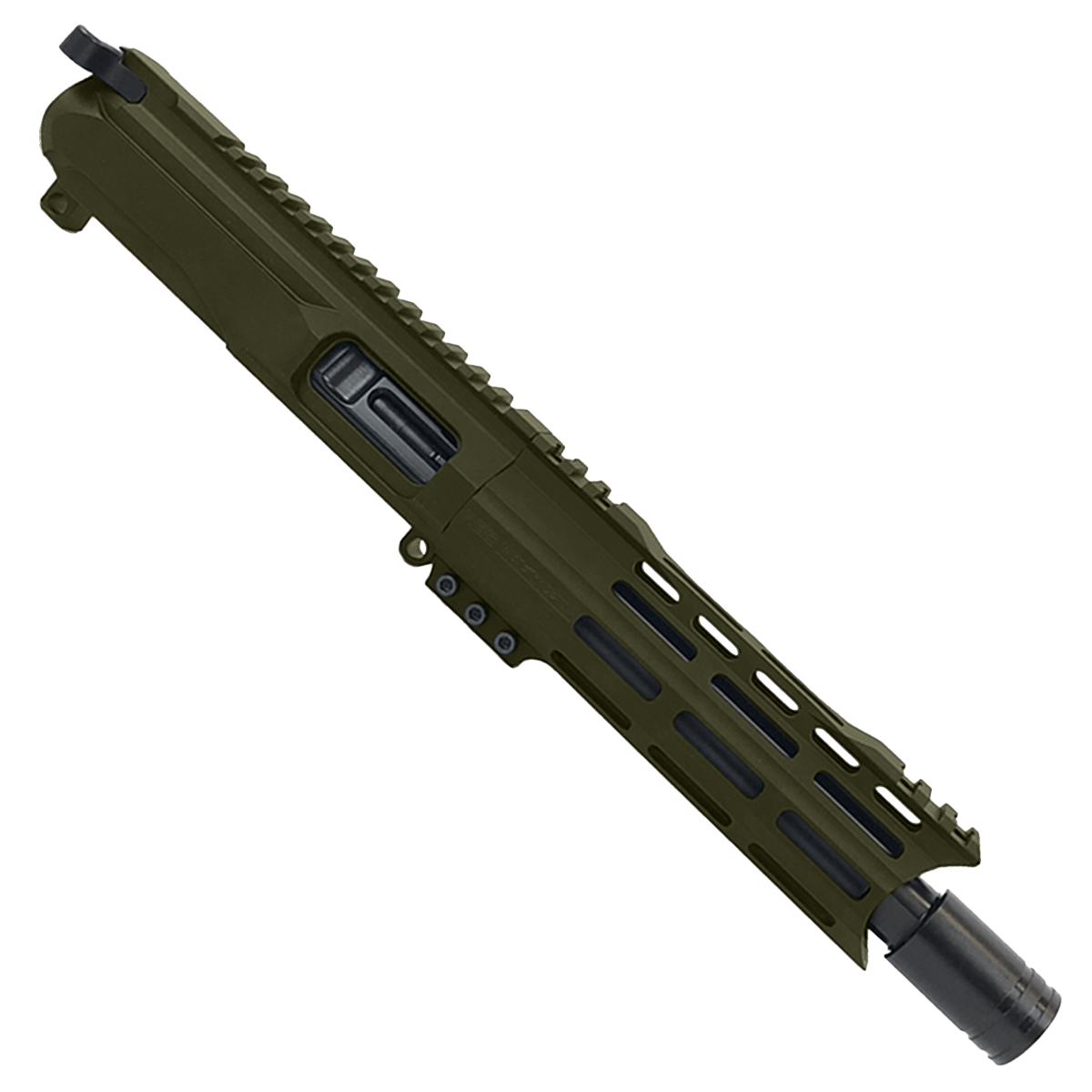 AR9 9mm Pistol Billet Upper Assembly 7" Barrel Custom Hybrid MLOK Handguard Complete w/ Charging Handle - Magpul ODG