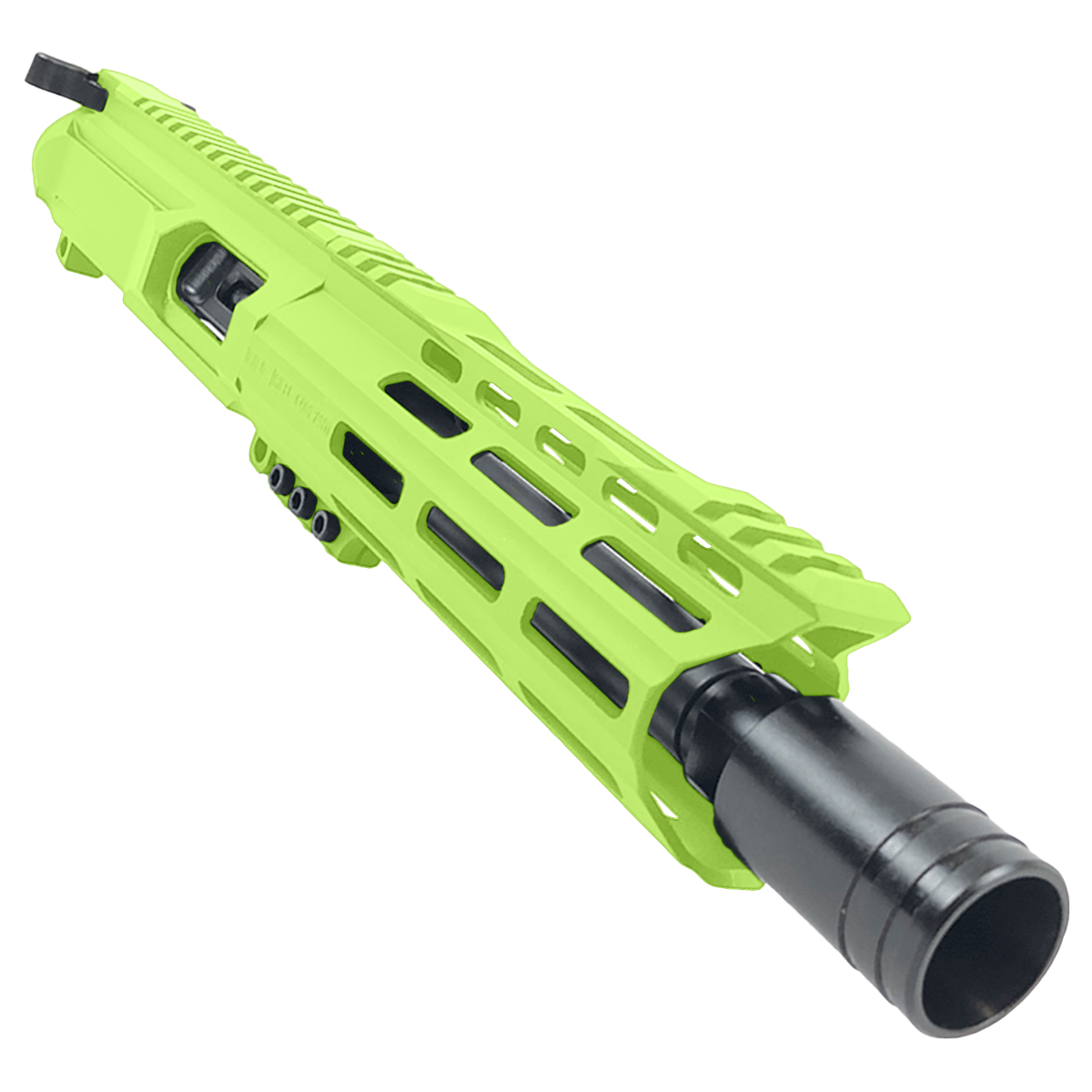 AR9 9mm Pistol Billet Upper Assembly 7" Barrel Custom Hybrid MLOK Handguard Complete w/ Charging Handle - Zombie Green