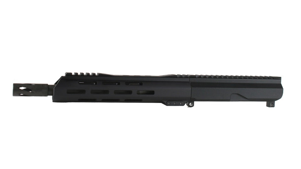 BC-9 9mm Right Side Charging Complete Upper Assembly, 10.5" Parkerized M4 Barrel, 1:10 Twist, Bufferless, Blowback, 9.5" M-LOK Rail