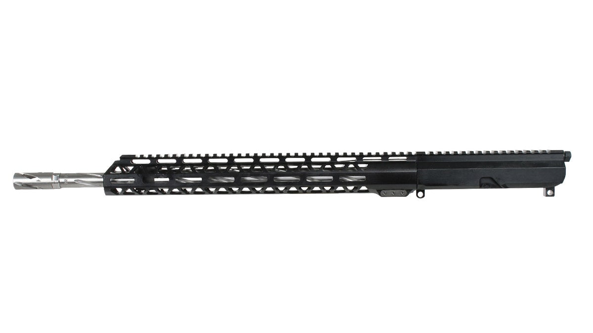BC-15 | .22 ARC Right Side Charging Complete Upper Assembly | 18" 416R SS Heavy Barrel | 1:7 Twist | Spiral Flutes | Rifle Length Gas System | MLOK Split Rail