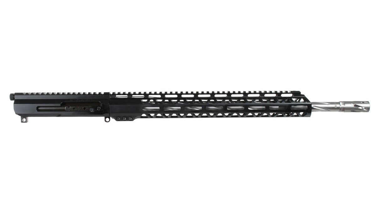 BC-15 | .22 ARC Right Side Charging Complete Upper Assembly | 18" 416R SS Heavy Barrel | 1:7 Twist | Spiral Flutes | Rifle Length Gas System | MLOK Split Rail
