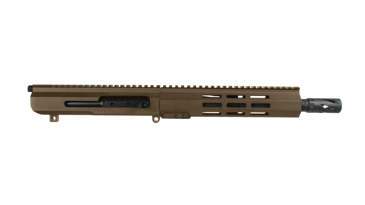 BC-10 8.6 Blackout Right Side Charging Upper, 10.5" Parkerized SOCOM Barrel, 1:3 Twist, Pistol Length Gas System, 9.5" MLOK Split Rail
