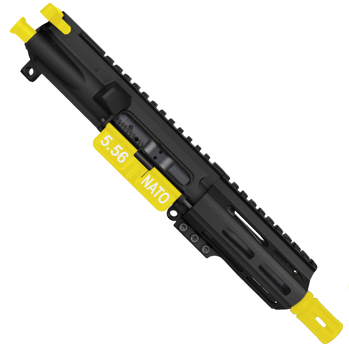 AR-15 .223/5.56 5'' FORGED UPPER ASSEMBLY WITH 4.5'' HANDGUARD AND COLOR OPTION BUNDLE - Lemon Zest