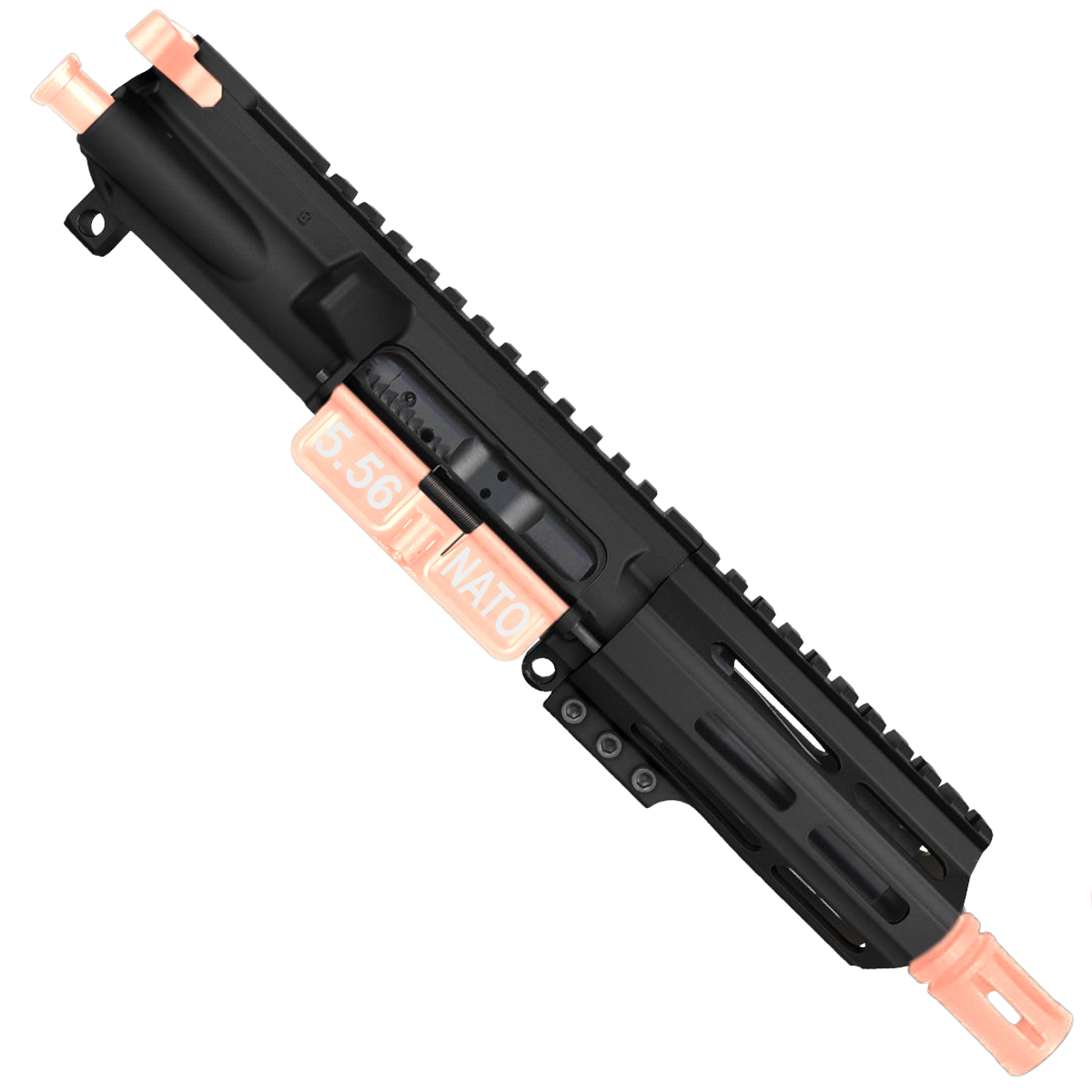 AR-15 .223/5.56 5'' FORGED UPPER ASSEMBLY WITH 4.5'' HANDGUARD AND COLOR OPTION BUNDLE - Rose Gold