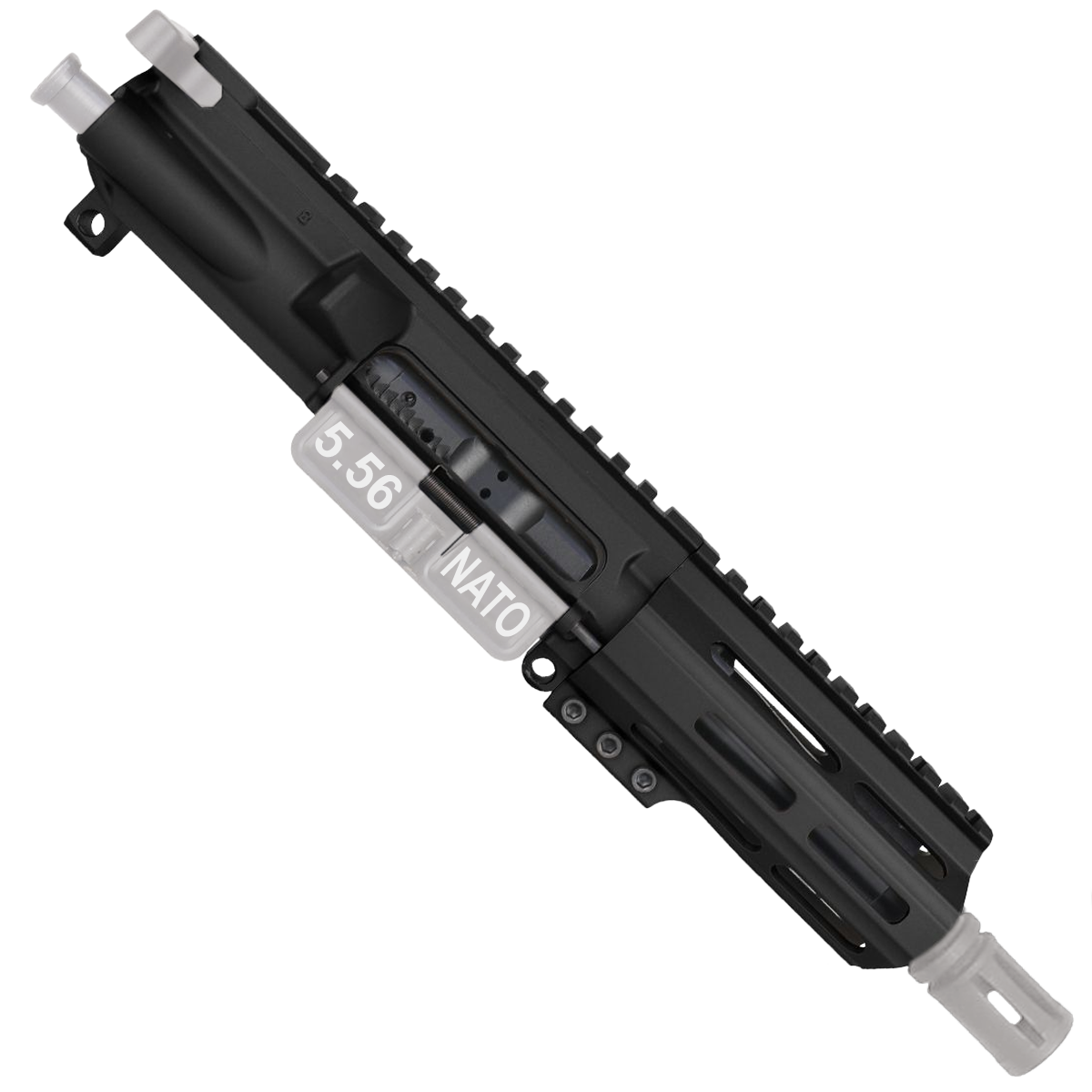 AR-15 .223/5.56 5'' FORGED UPPER ASSEMBLY WITH 4.5'' HANDGUARD AND COLOR OPTION BUNDLE - Glacier Silver