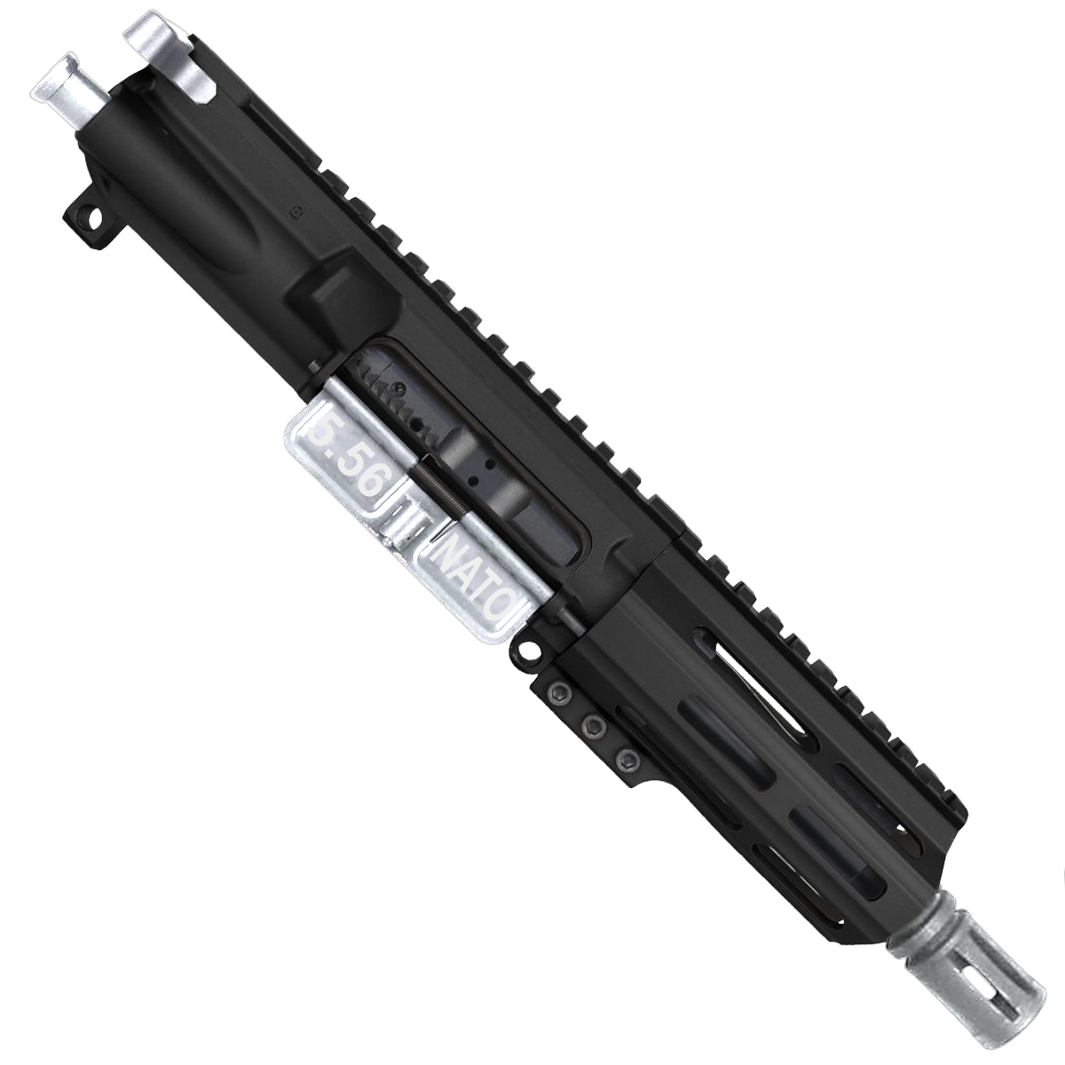 AR-15 .223/5.56 5'' FORGED UPPER ASSEMBLY WITH 4.5'' HANDGUARD AND COLOR OPTION BUNDLE - Tungsten Gray