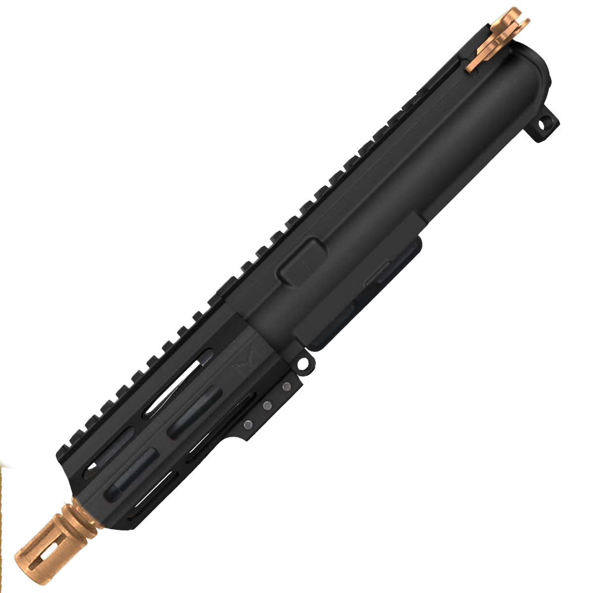 AR-15 .300 Blackout 5'' FORGED UPPER ASSEMBLY WITH 4.5'' HANDGUARD AND COLOR OPTION BUNDLE - Black and Burnt Bronze