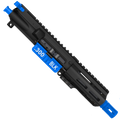 AR-15 .300 Blackout 5'' FORGED UPPER ASSEMBLY WITH 4.5'' HANDGUARD AND COLOR OPTION BUNDLE - Black and Flame Blue