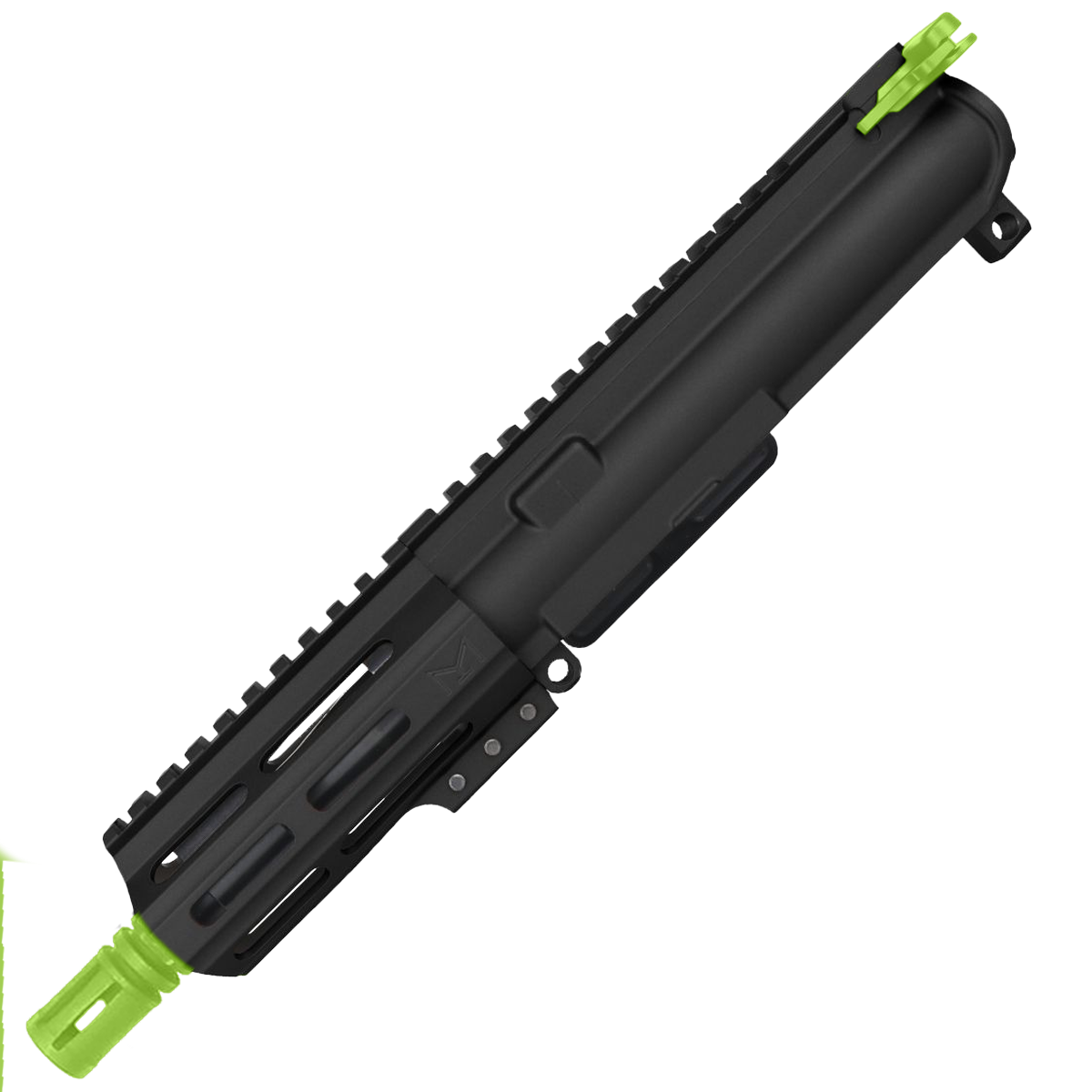 AR-15 .300 Blackout 5'' FORGED UPPER ASSEMBLY WITH 4.5'' HANDGUARD AND COLOR OPTION BUNDLE - Black and Zombie Green