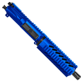 AR-15 .300 AAC Blackout Pistol Upper Assembly 7.5" Barrel 7" Quad Rail Handguard & Charging Handle - Flame Blue