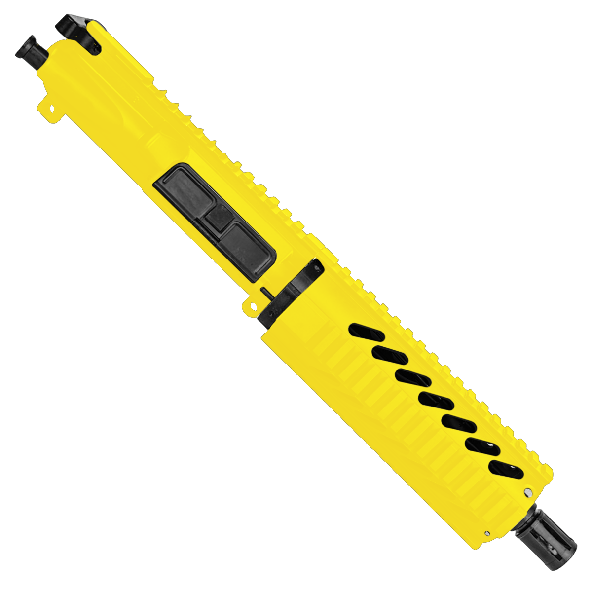AR-15 .300 AAC Blackout Pistol Upper Assembly 7.5" Barrel 7" Quad Rail Handguard & Charging Handle - Lemon Zest
