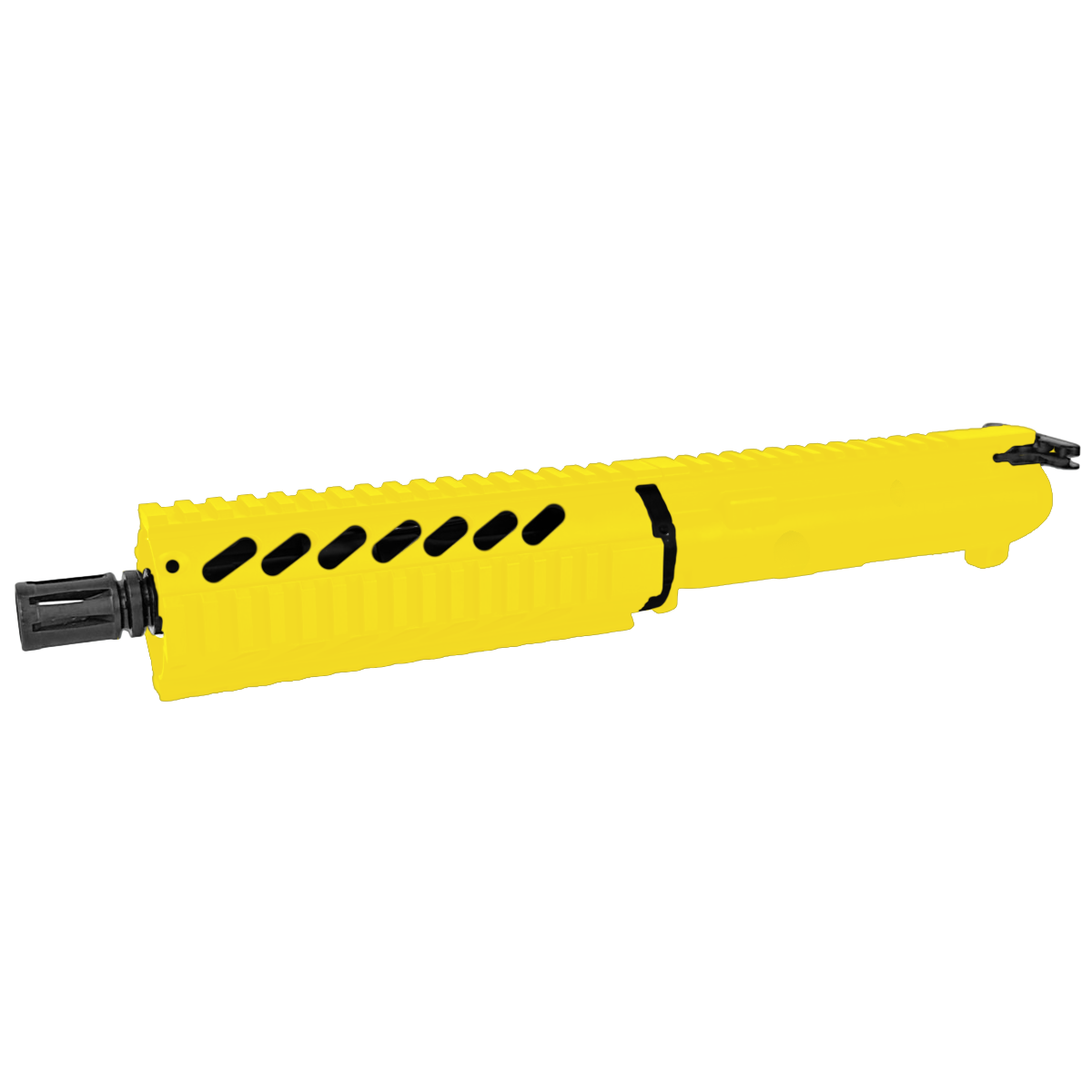 AR-15 .300 AAC Blackout Pistol Upper Assembly 7.5" Barrel 7" Quad Rail Handguard & Charging Handle - Lemon Zest