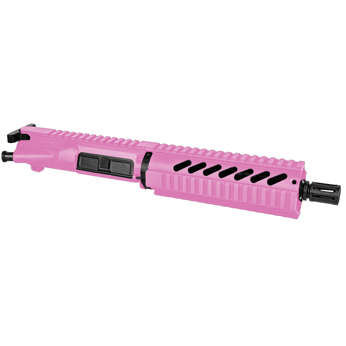 AR-15 .300 AAC Blackout Pistol Upper Assembly 7.5" Barrel 7" Quad Rail Handguard & Charging Handle - Sig Pink