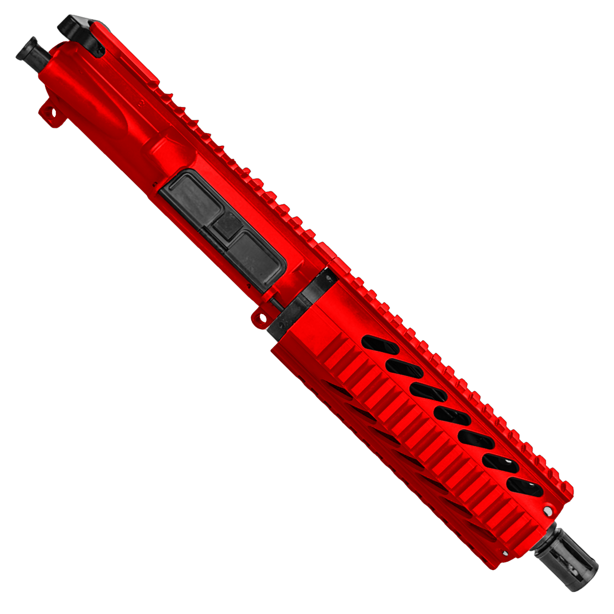 AR-15 .300 AAC Blackout Pistol Upper Assembly 7.5" Barrel 7" Quad Rail Handguard & Charging Handle - Red