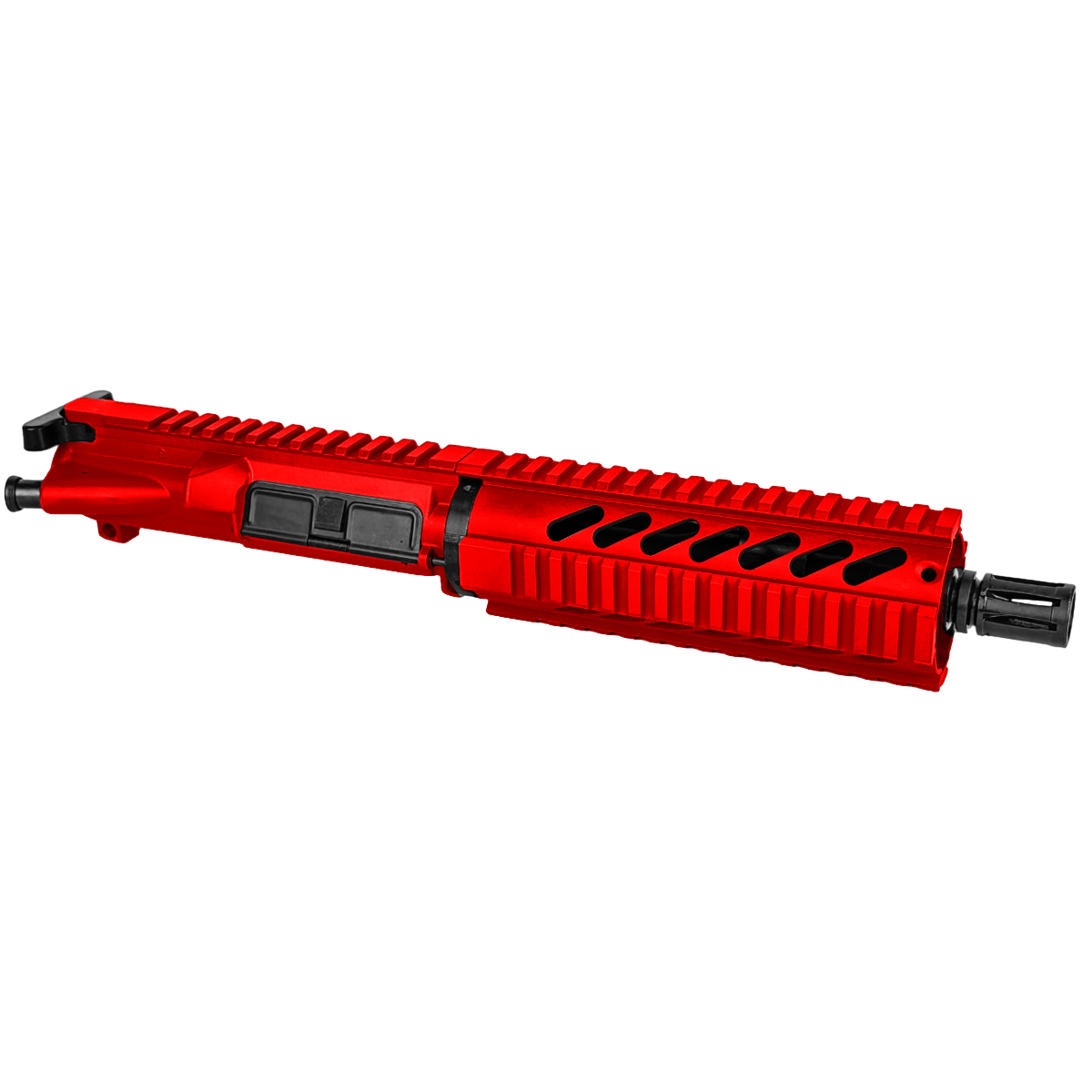 AR-15 .300 AAC Blackout Pistol Upper Assembly 7.5" Barrel 7" Quad Rail Handguard & Charging Handle - Red