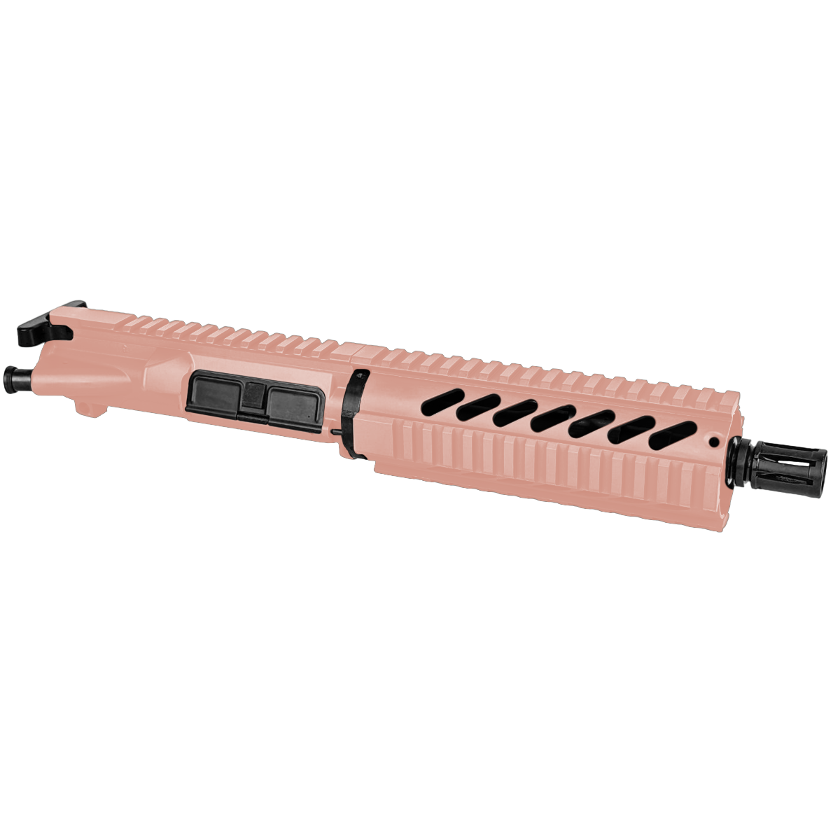 AR-15 .300 AAC Blackout Pistol Upper Assembly 7.5" Barrel 7" Quad Rail Handguard & Charging Handle - Rose Gold