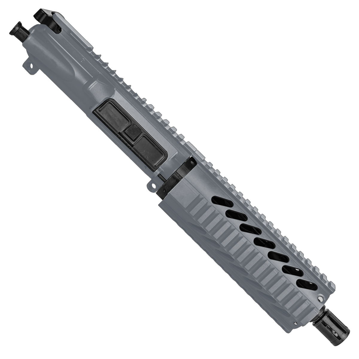 AR-15 .300 AAC Blackout Pistol Upper Assembly 7.5" Barrel 7" Quad Rail Handguard & Charging Handle - Sniper Gray
