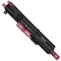 AR-15 7.62x39 5'' FORGED UPPER ASSEMBLY WITH 4.5'' HANDGUARD AND COLOR OPTION BUNDLE - Black and Cranberry Frost