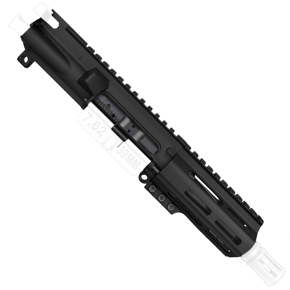 AR-15 7.62x39 5'' FORGED UPPER ASSEMBLY WITH 4.5'' HANDGUARD AND COLOR OPTION BUNDLE - Black and Storm Trooper White