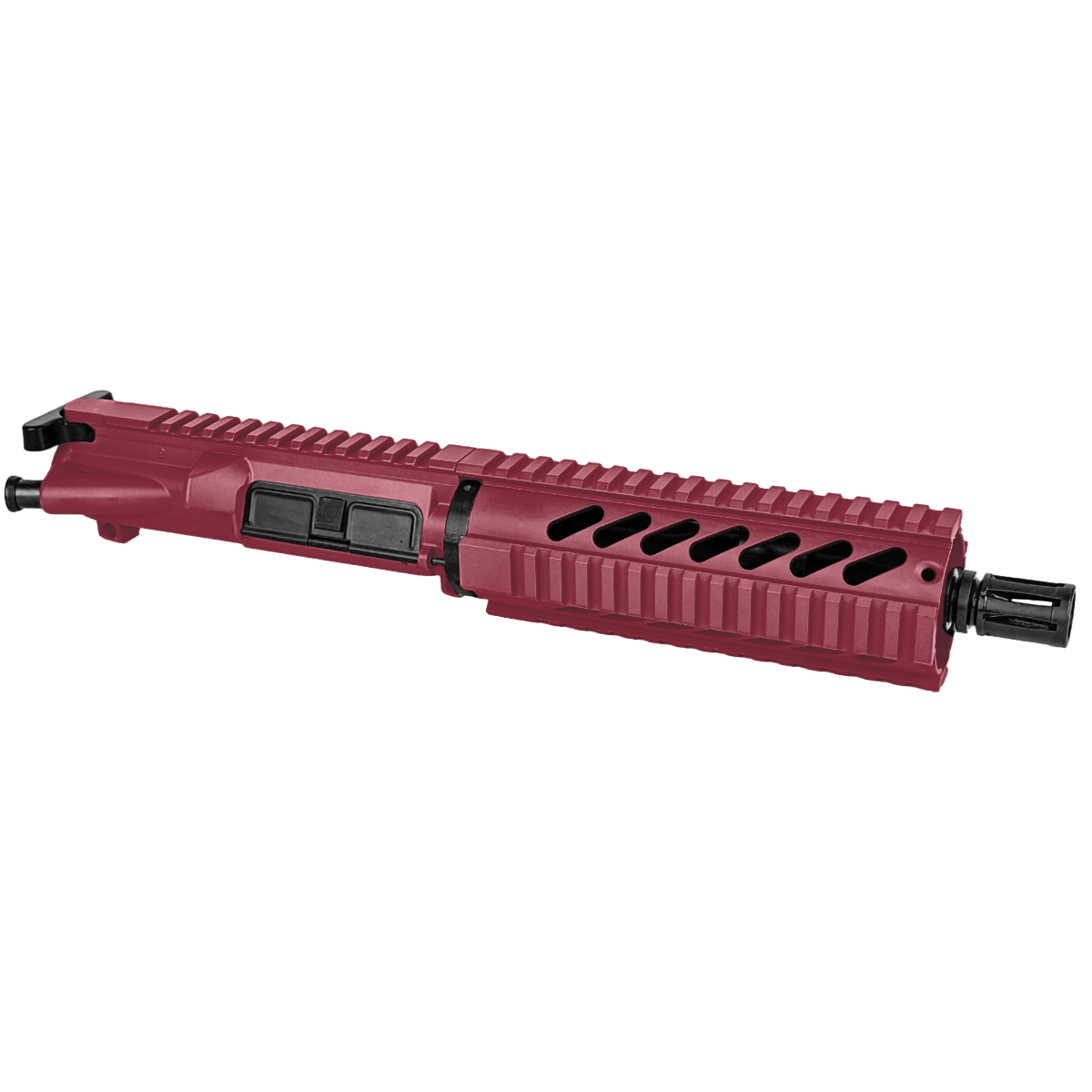 AR-15 7.62x39mm Pistol Upper Assembly 7.5" Barrel 7" Quad Rail Handguard & Charging Handle - Cranberry Frost