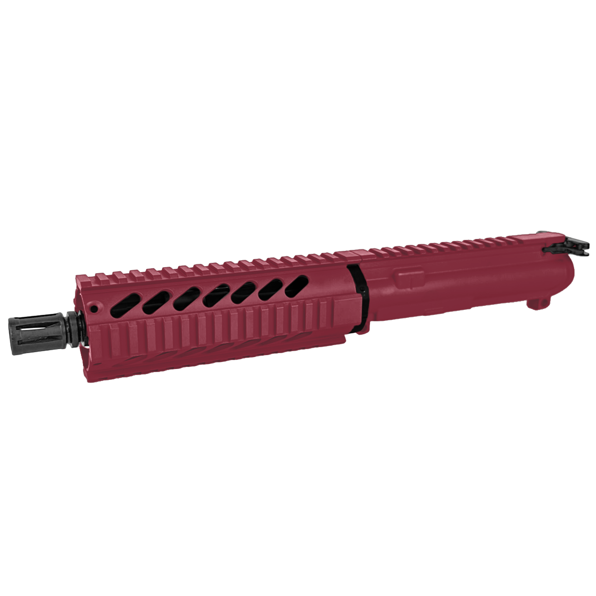 AR-15 7.62x39mm Pistol Upper Assembly 7.5" Barrel 7" Quad Rail Handguard & Charging Handle - Cranberry Frost