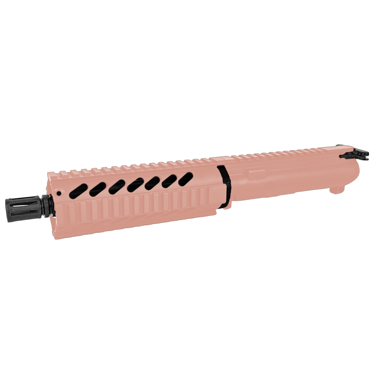 AR-15 7.62x39mm Pistol Upper Assembly 7.5" Barrel 7" Quad Rail Handguard & Charging Handle - Rose Gold