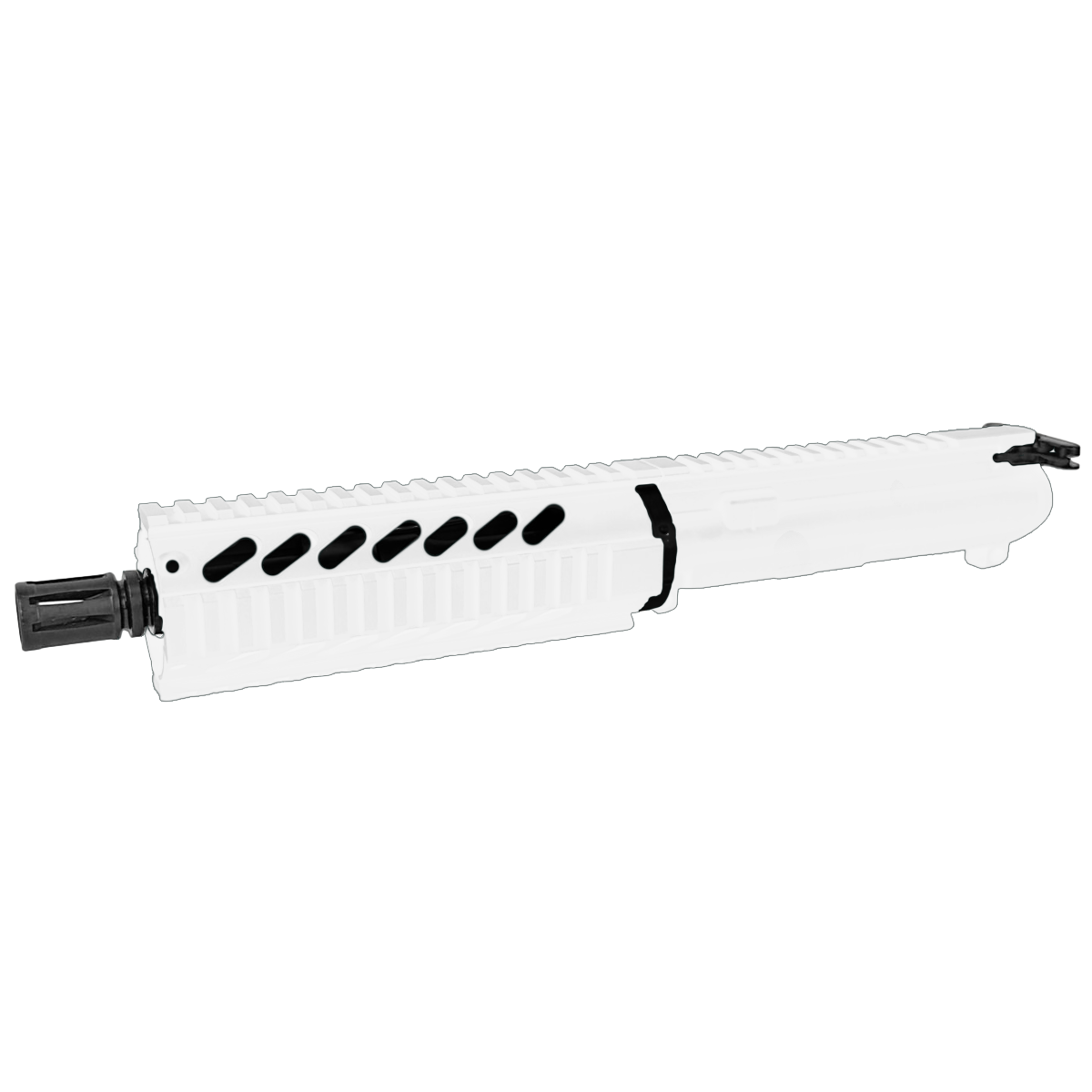 AR-15 7.62x39mm Pistol Upper Assembly 7.5" Barrel 7" Quad Rail Handguard & Charging Handle - Storm Trooper White