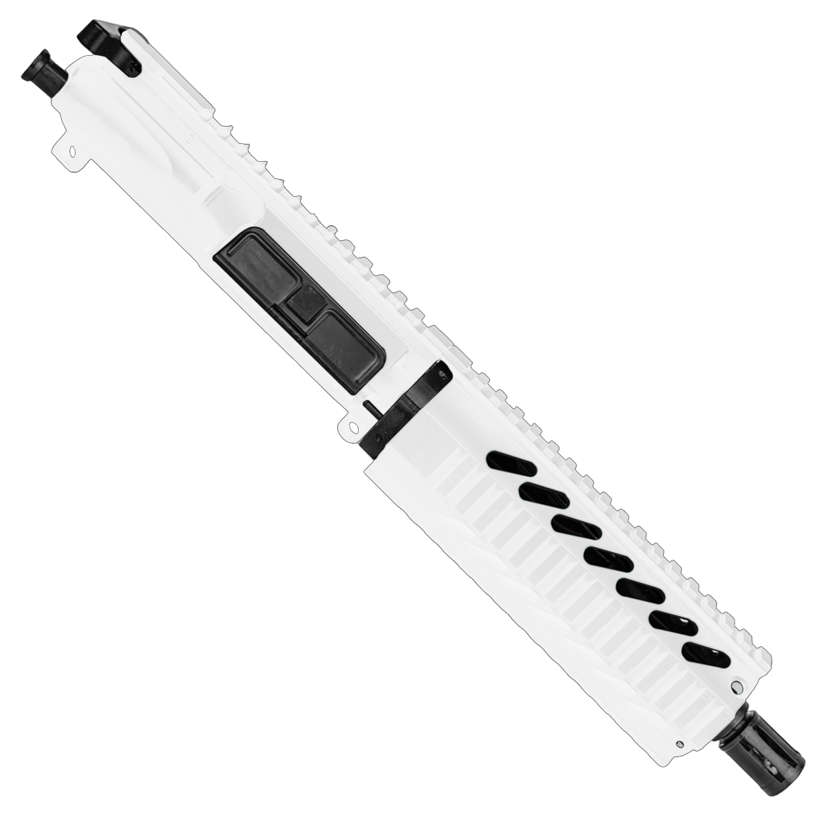 AR-15 7.62x39mm Pistol Upper Assembly 7.5" Barrel 7" Quad Rail Handguard & Charging Handle - Storm Trooper White