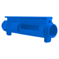 AR-15 Custom Stripped Billet Modular Upper Receiver - Flame Blue