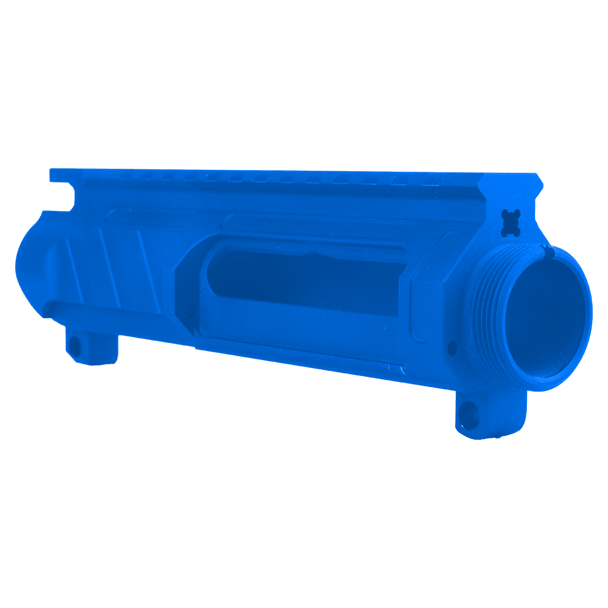 AR-15 Custom Stripped Billet Modular Upper Receiver - Flame Blue
