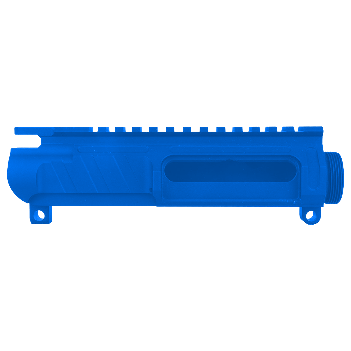 AR-15 Custom Stripped Billet Modular Upper Receiver - Flame Blue