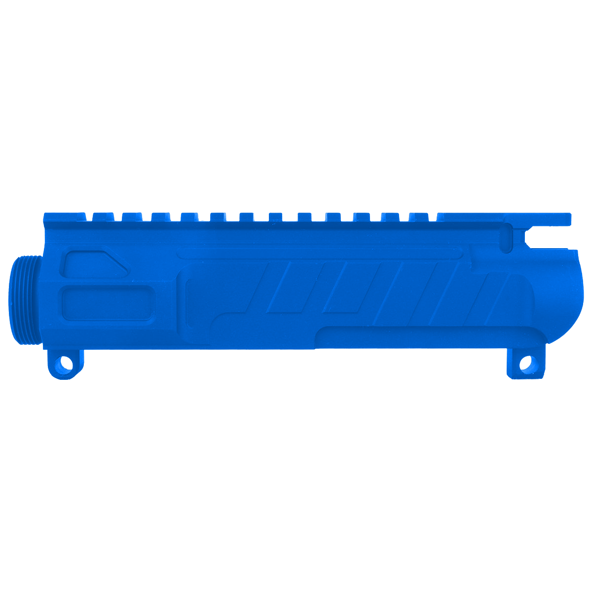 AR-15 Custom Stripped Billet Modular Upper Receiver - Flame Blue