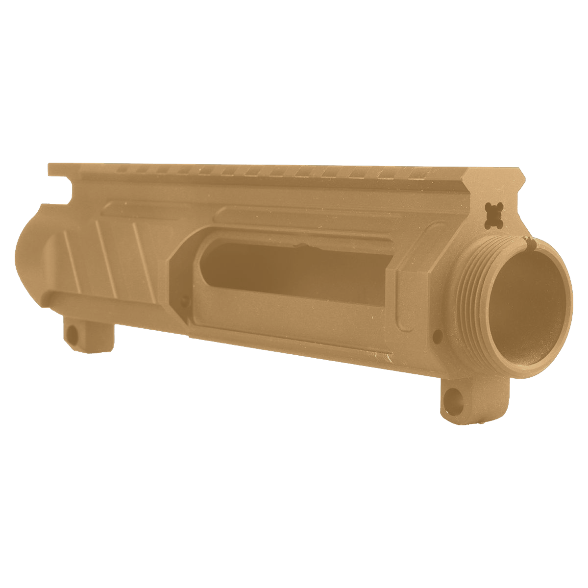 AR-15 Custom Stripped Billet Modular Upper Receiver - Burnt Bronze