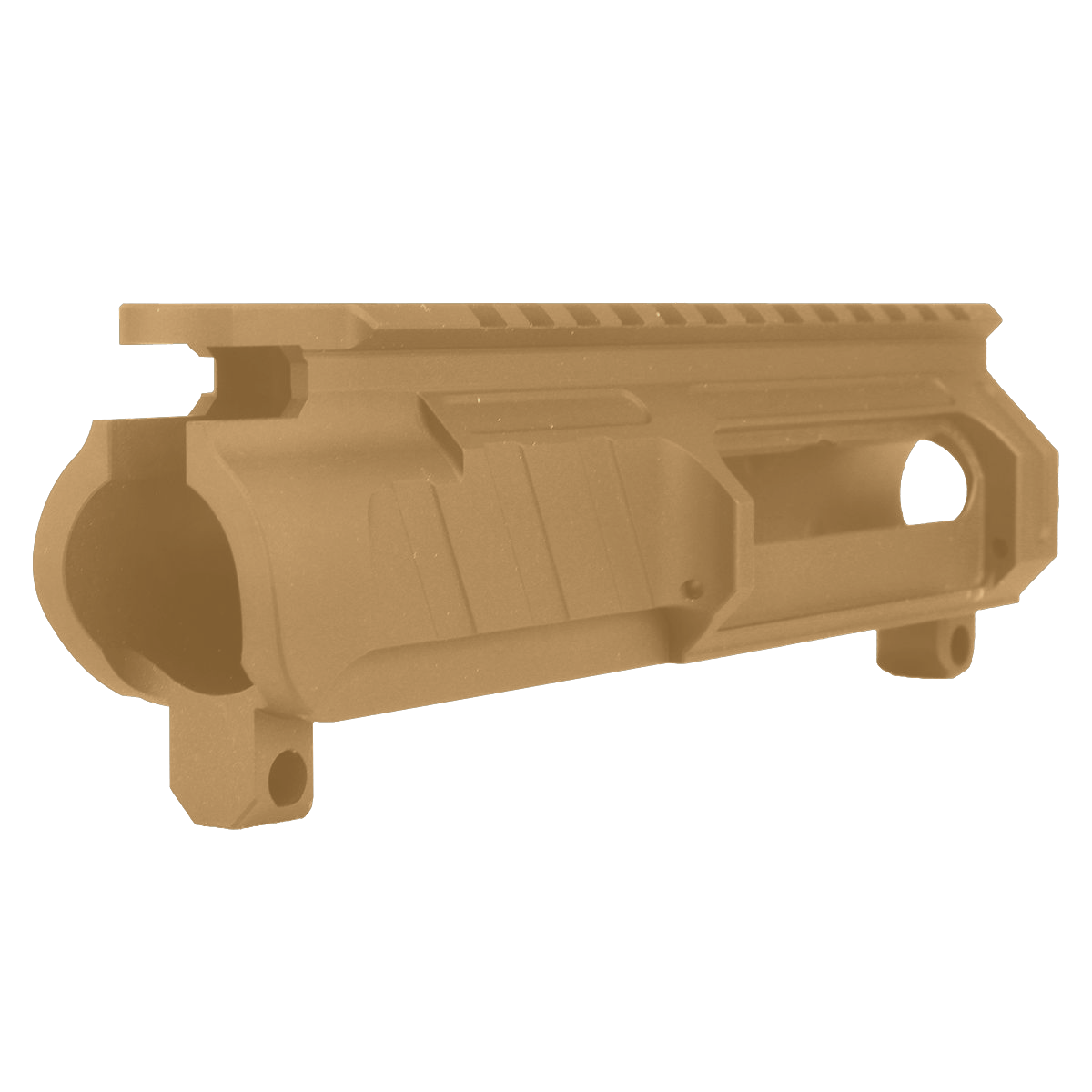 AR-15 Custom Stripped Billet Modular Upper Receiver - Burnt Bronze