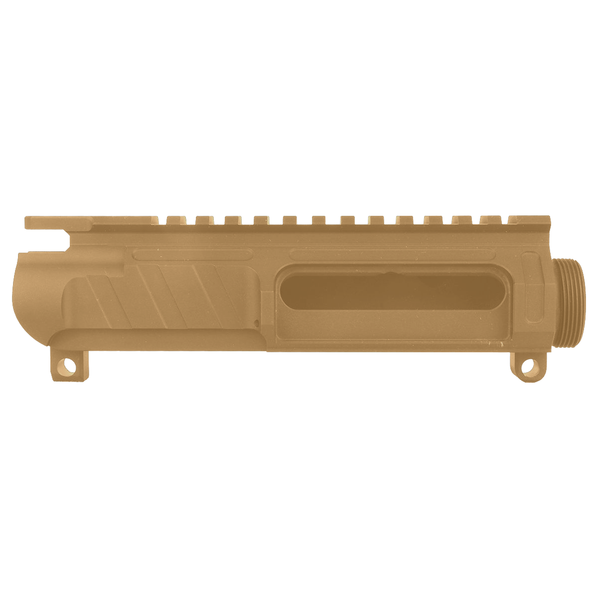 AR-15 Custom Stripped Billet Modular Upper Receiver - Burnt Bronze