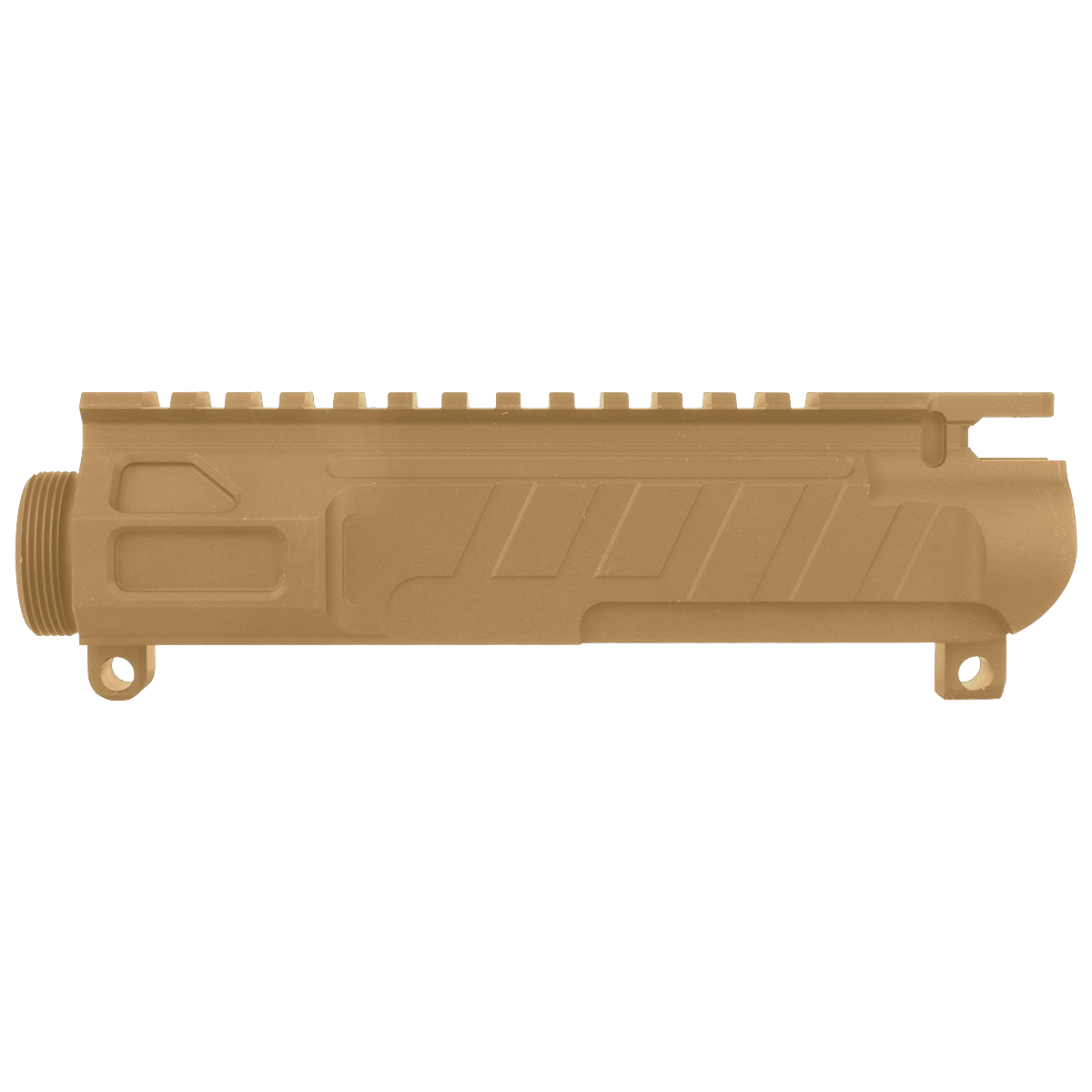 AR-15 Custom Stripped Billet Modular Upper Receiver - Burnt Bronze