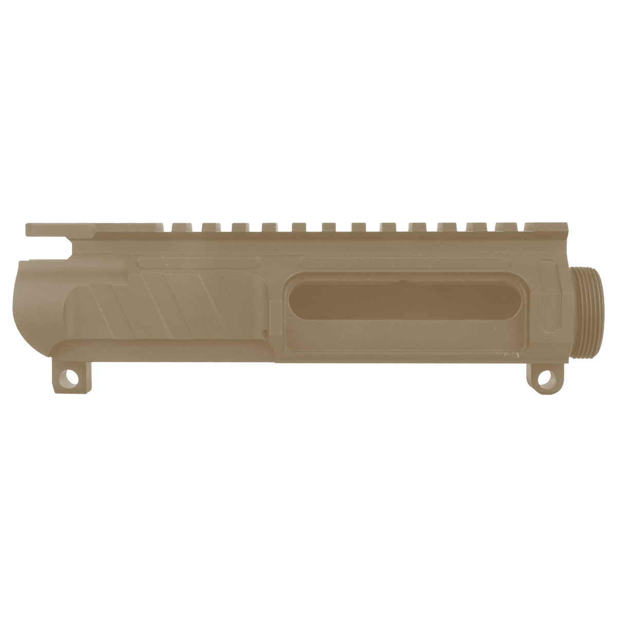 AR-15 Custom Stripped Billet Modular Upper Receiver - FDE