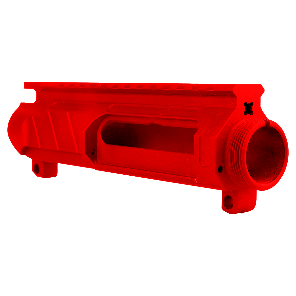 AR-15 Custom Stripped Billet Modular Upper Receiver - Red