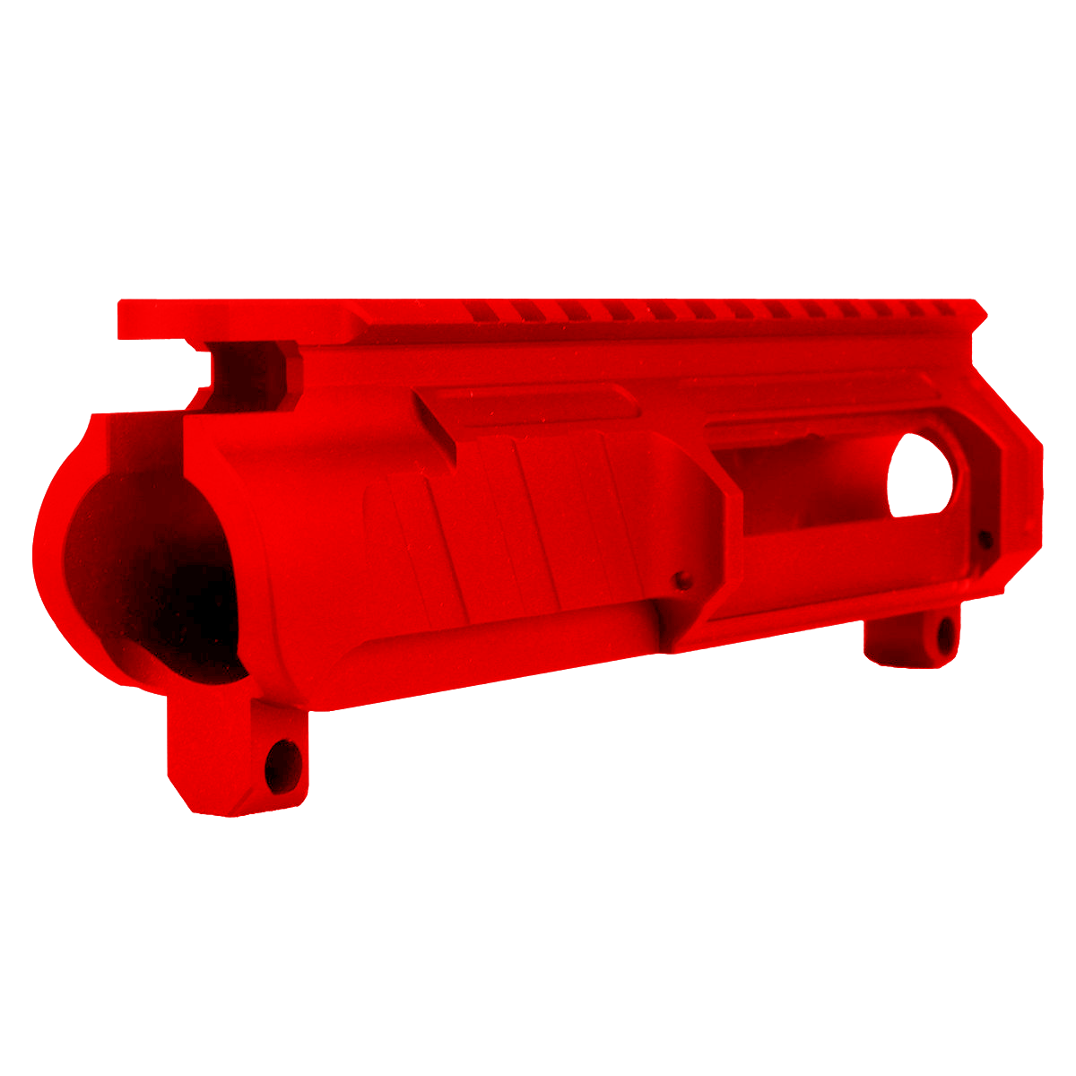 AR-15 Custom Stripped Billet Modular Upper Receiver - Red
