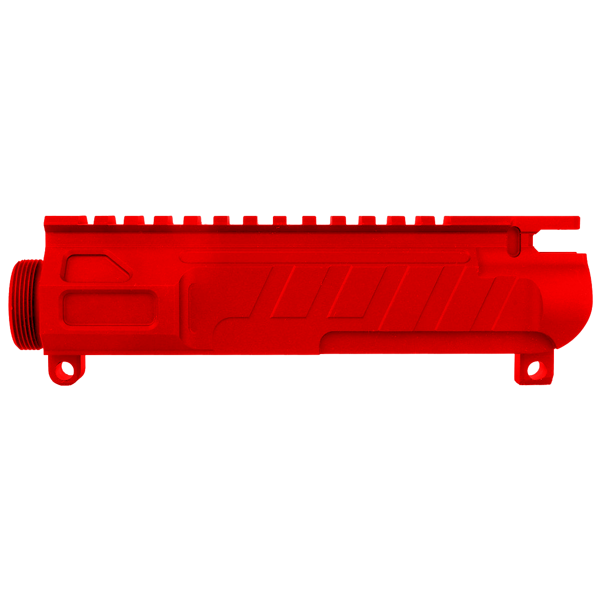 AR-15 Custom Stripped Billet Modular Upper Receiver - Red