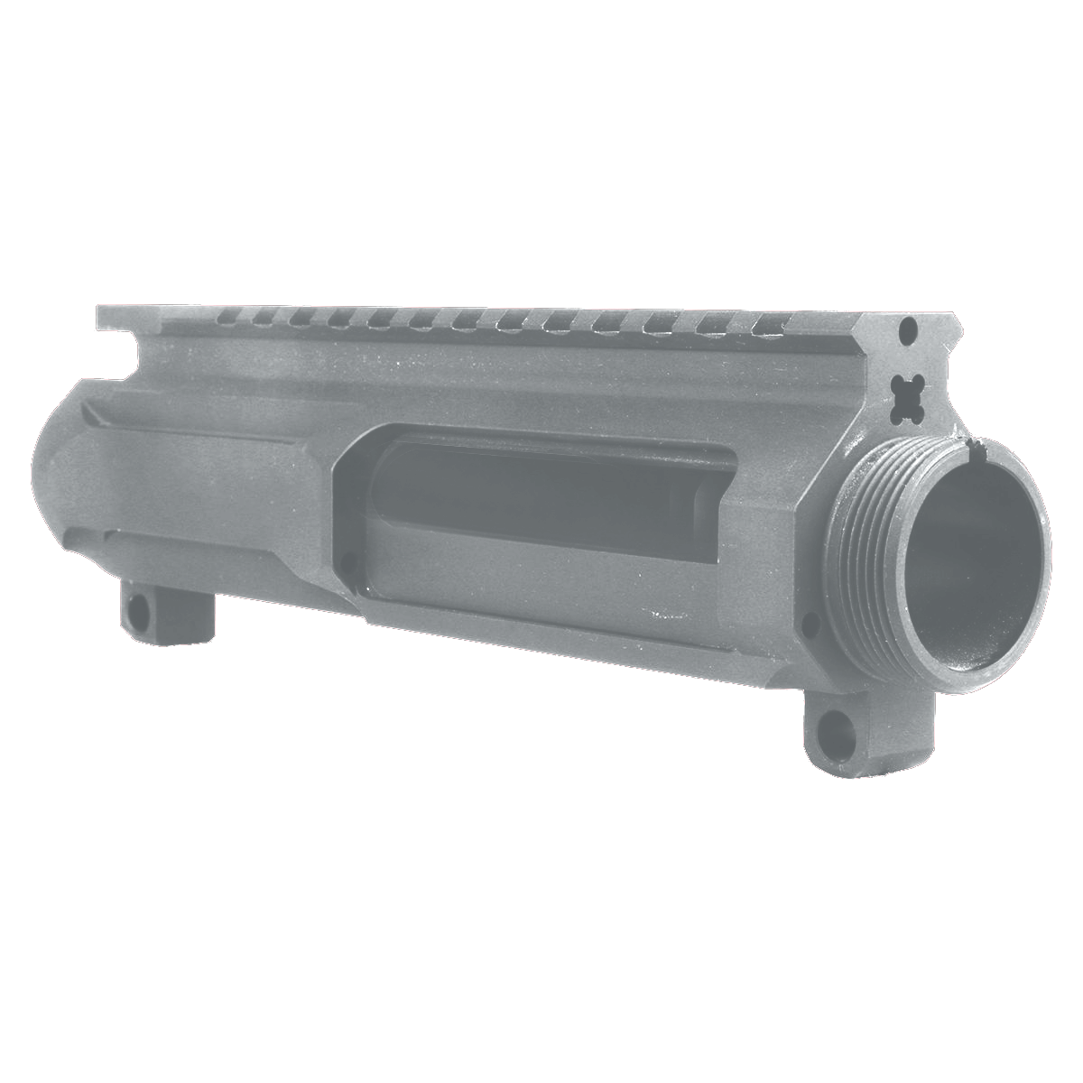 AR-15 Stripped Billet Upper Receiver - Tungsten Gray