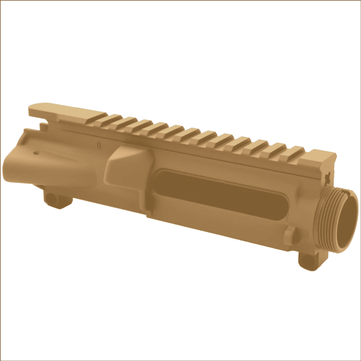 AR-15 Stripped Upper Receiver- Cerakote Burnt Bronze