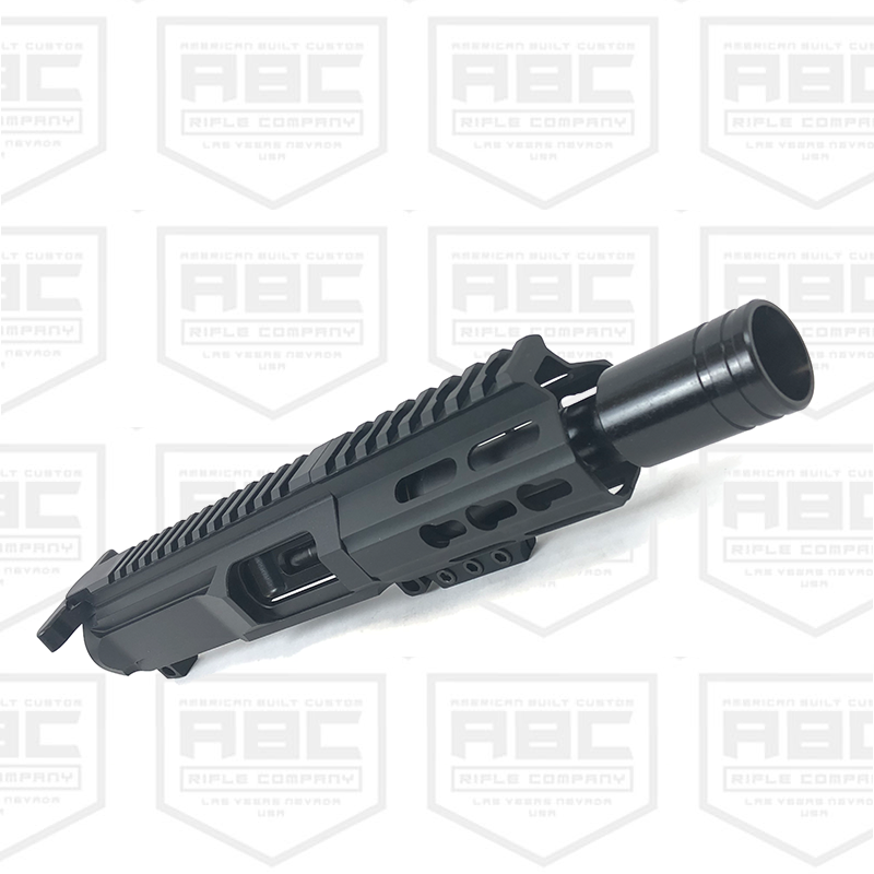AR9 9mm Pistol Billet Upper Assembly 4" Barrel Custom Hybrid MLOK Handguard Complete w/ BCG & Charging Handle