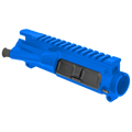 AR-15 Upper Receiver Assembly w/ Ejection Port Cover & Forward Assist Installed - Flame Blue