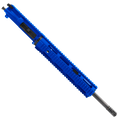AR-15 16" Upper Assembly .223 5.56 NATO Barrel With 12" Quad Rail Handguard & Charging Handle - Cerakote Flame Blue