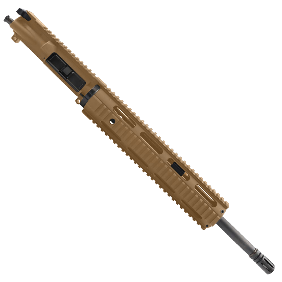 AR-300 16" Upper Assembly .300 AAC Blackout Barrel With 12" Quad Rail Handguard & Charging Handle - Burnt Bronze