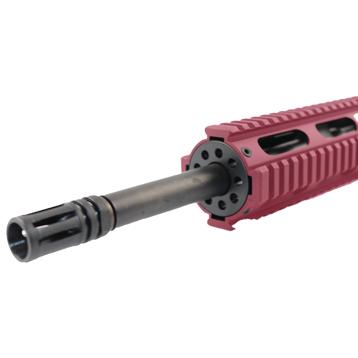 AR-300 16" Upper Assembly .300 AAC Blackout Barrel With 12" Quad Rail Handguard & Charging Handle - Cranberry Frost