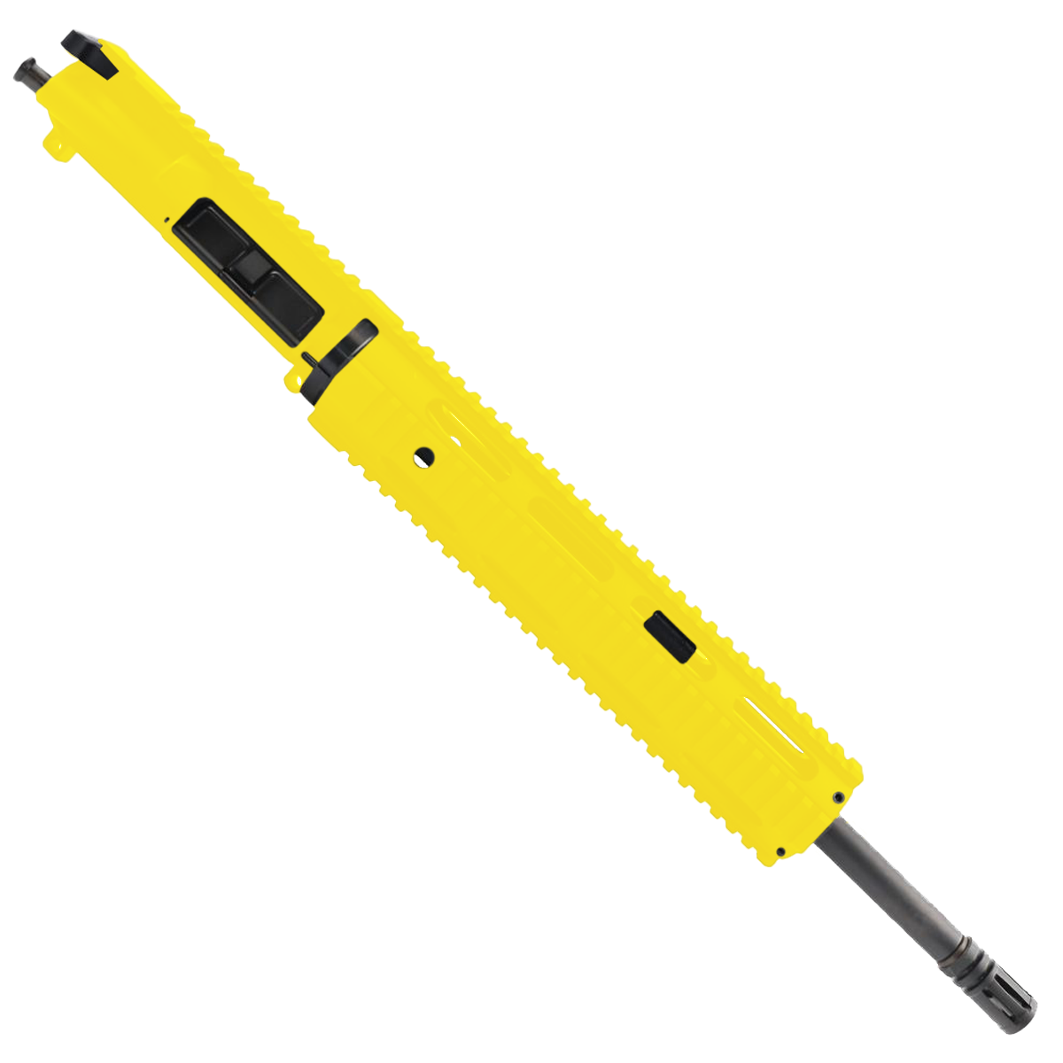 AR-300 16" Upper Assembly .300 AAC Blackout Barrel With 12" Quad Rail Handguard & Charging Handle - Lemon Zest